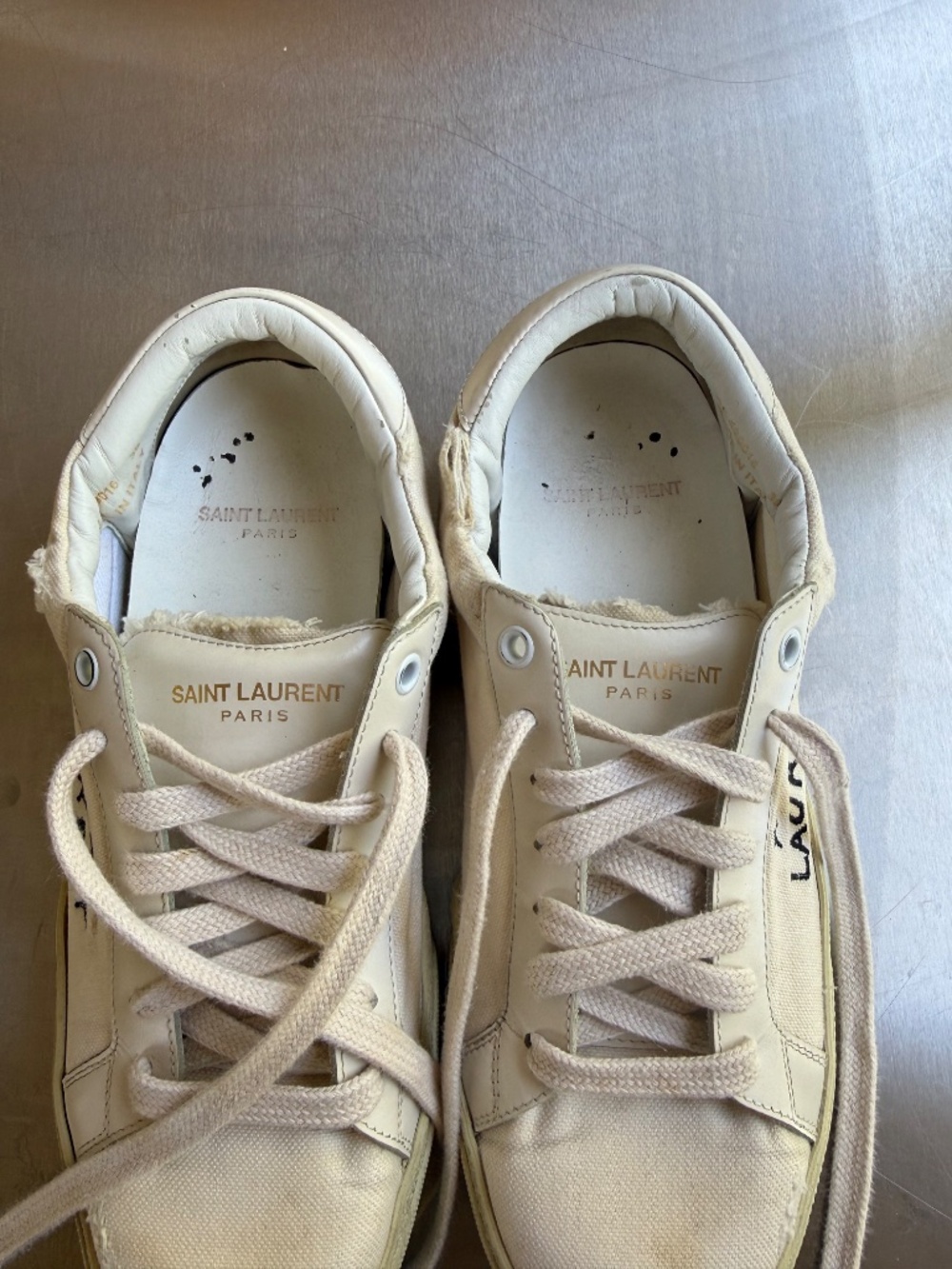 Saint Laurent Embroidered Sneakers - Size 39 - Picture 3 of 6